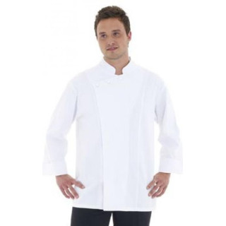 Veste de cuisine coton bio homme manches longues pro