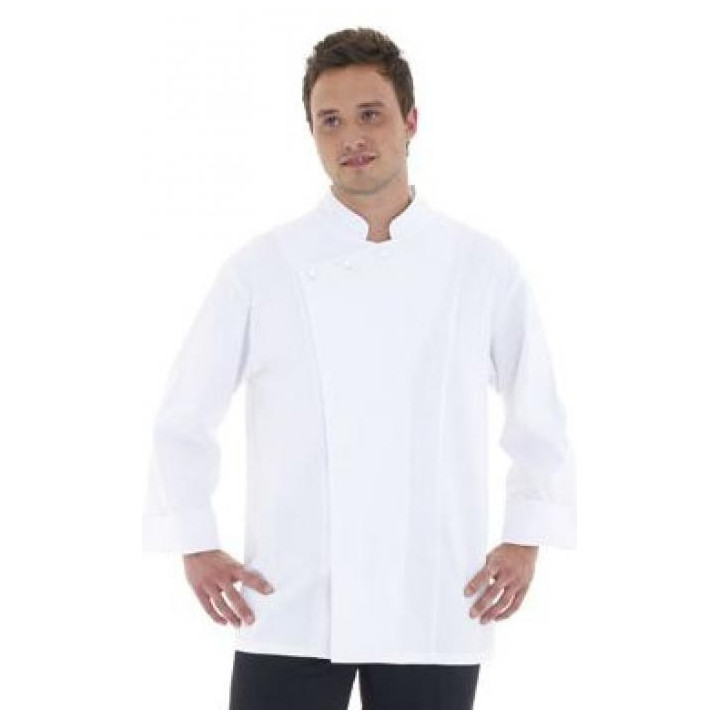 Veste de cuisine coton bio homme manches longues pro