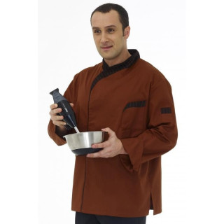 Veste de cuisine manches longues mixte polyester coton pro