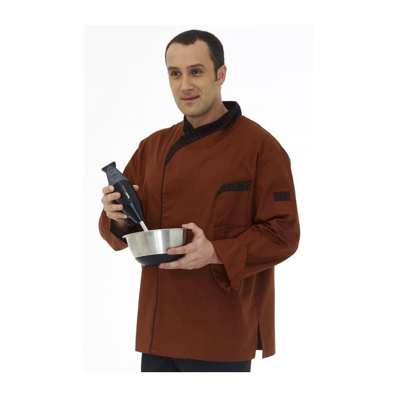 Veste de cuisine manches longues polyester coton