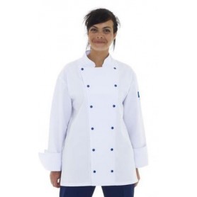 Veste de cuisine unisexe manches longues