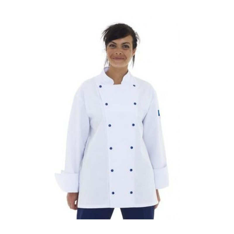 Veste de cuisine unisexe manches longues