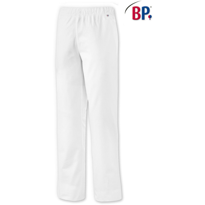 Pantalon médical mixte BP taille élastique réglable blanc