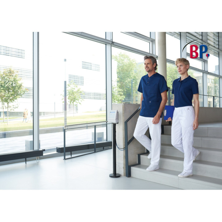 Pantalon médical mixte BP taille élastique réglable blanc