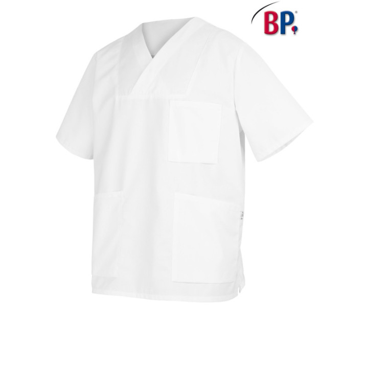 Tunique médicale col V unisexe BP pour infirmier infirmière