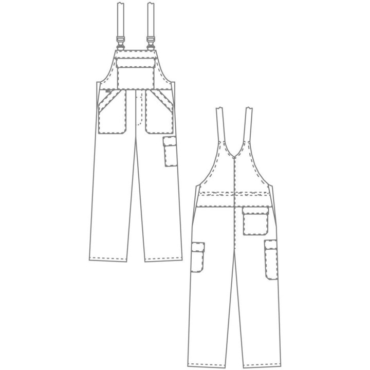 Cotte à bretelles agroalimentaire HACCP mixte BP