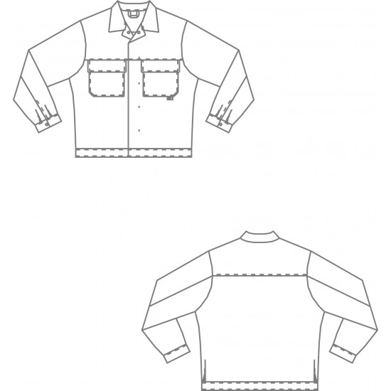 Blouson agroalimentaire mixte conforme HACCP