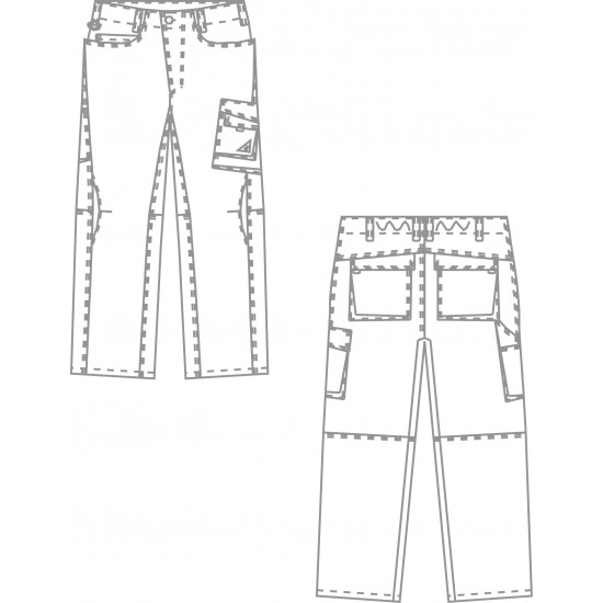 Pantalon de travail coupe ergonomique et confortable