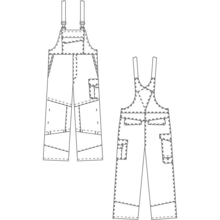 Cotte à bretelles multirisques électricien 4 kA BP