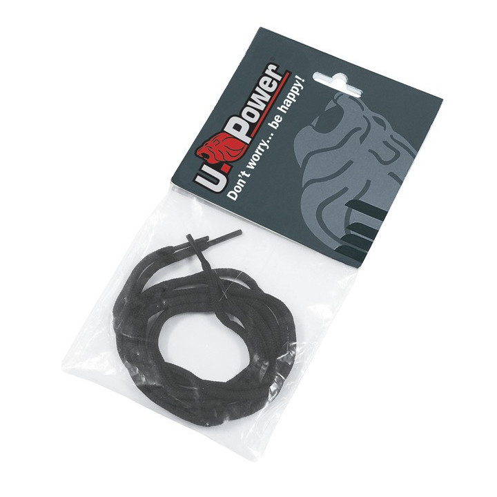 Lacets noirs 120cm pour chaussures de sécurité U-Power
