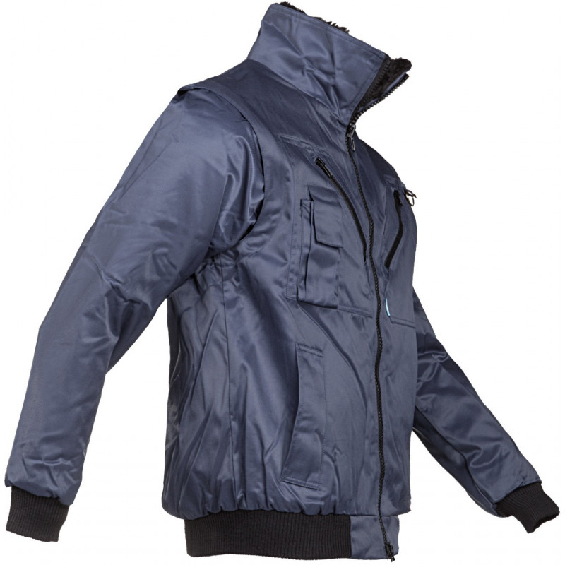 Blouson hiver à doublure et manches détachables