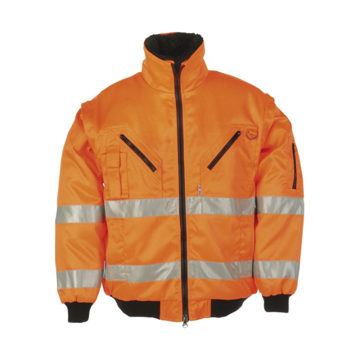 Blouson haute visibilité Sioen homme hiver manches amovibles