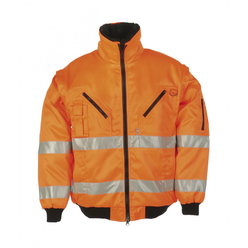 Blouson Haute Visibilité doublure détachable + manches amovibles