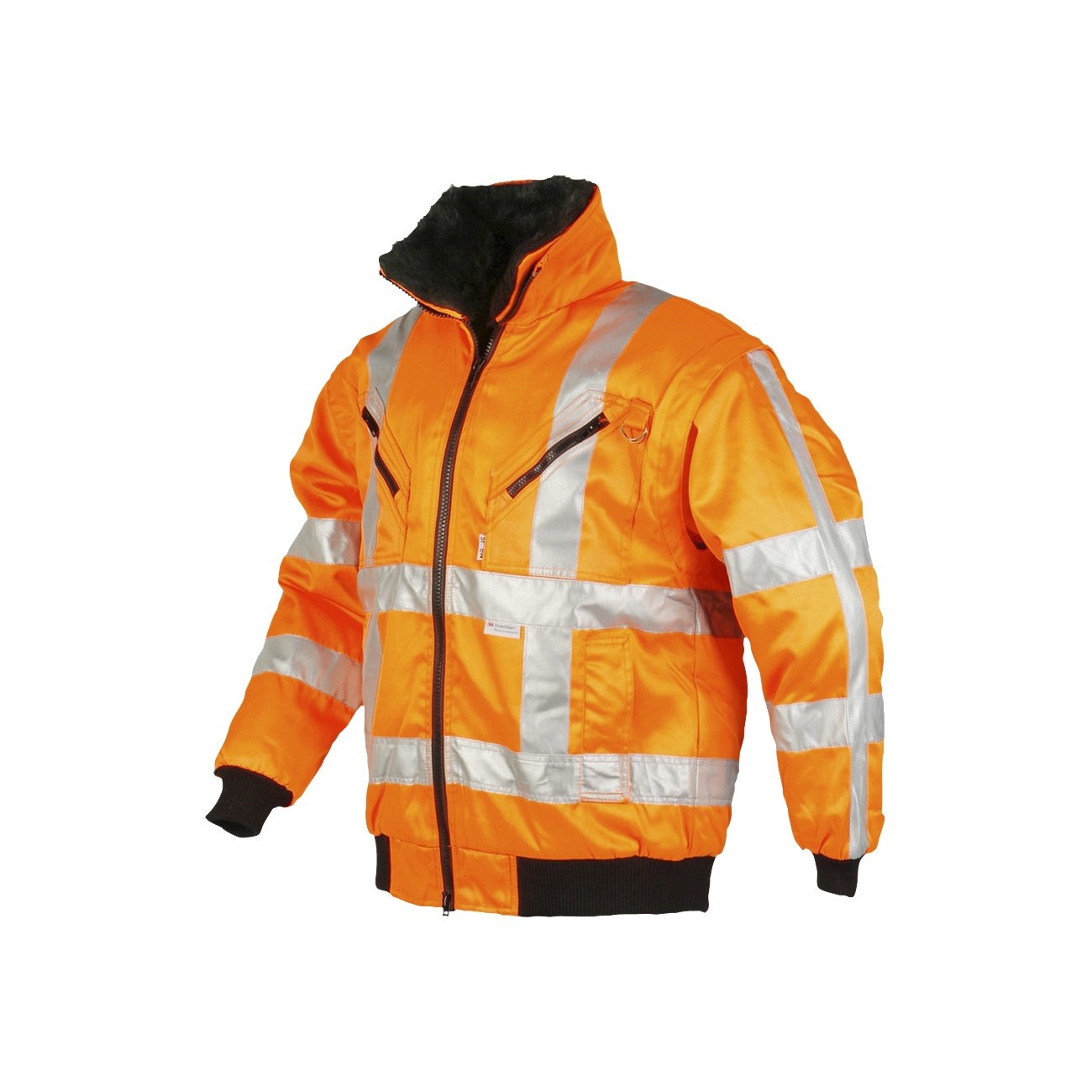 Blouson Haute Visibilité doublure amovible + manches amovibles Blouson Haute Visibilité doublure amovible + manches amovibles