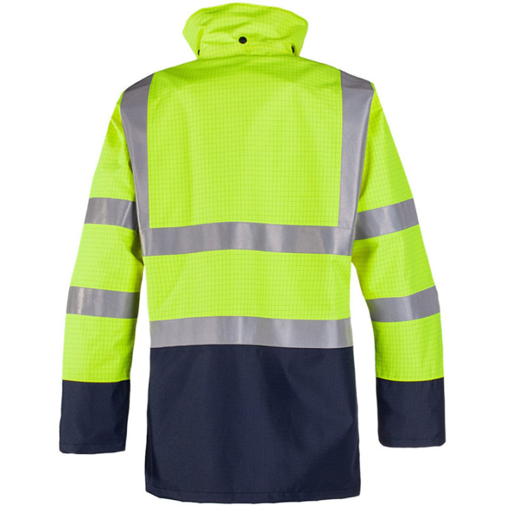 Veste de pluie haute visibilité ignifugée antistatique Sioen