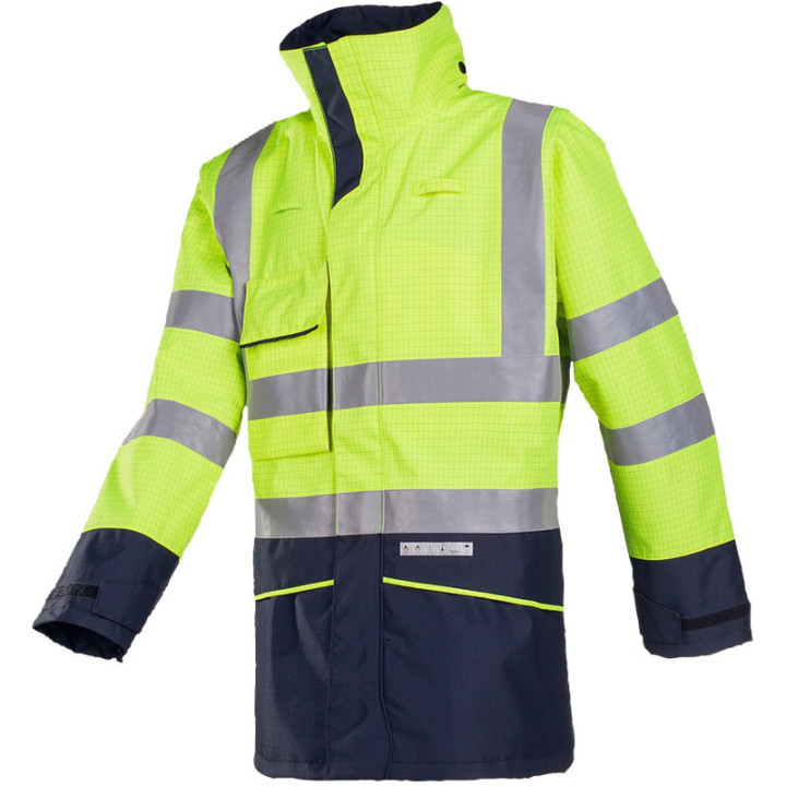 Parka étanche haute visibilité ATEX ignifuge antistatique