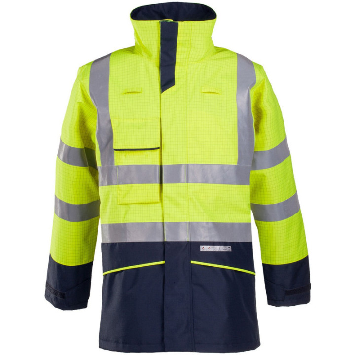 Parka étanche haute visibilité ATEX ignifuge antistatique