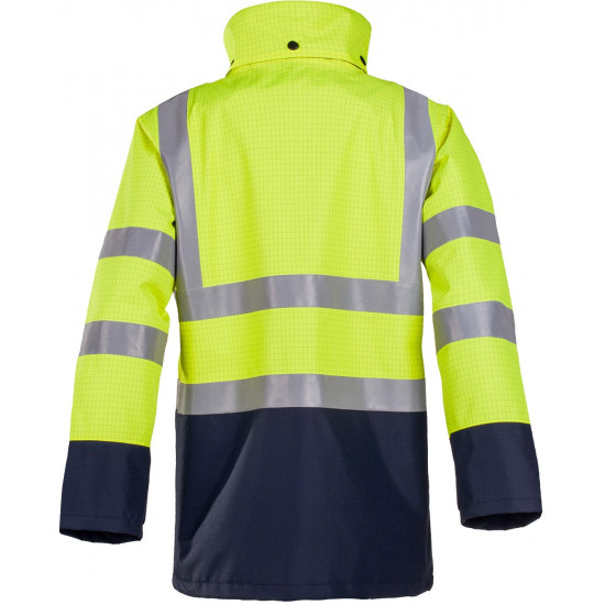Parka étanche Haute Visibilité, ignifugé et antistatique ATEX
