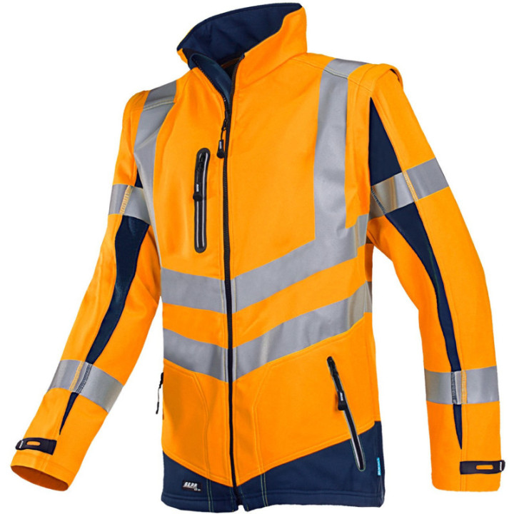 Veste softshell haute visibilité pro manches détachables Sioen
