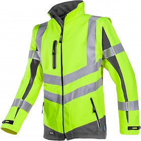 Veste en Softshell Haute Visibilité à manches détachables (2)