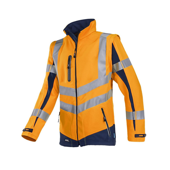 Veste softshell haute visibilité pro manches détachables Sioen