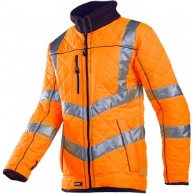 Veste haute visibilité matelassé avec doublure en polaire (2)