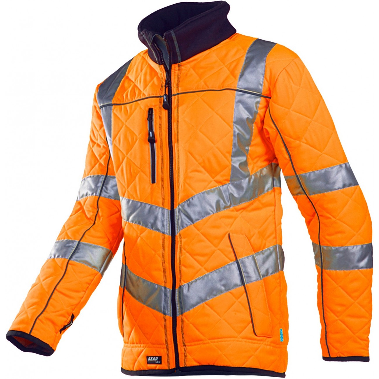 Veste haute visibilité matelassé avec doublure en polaire
