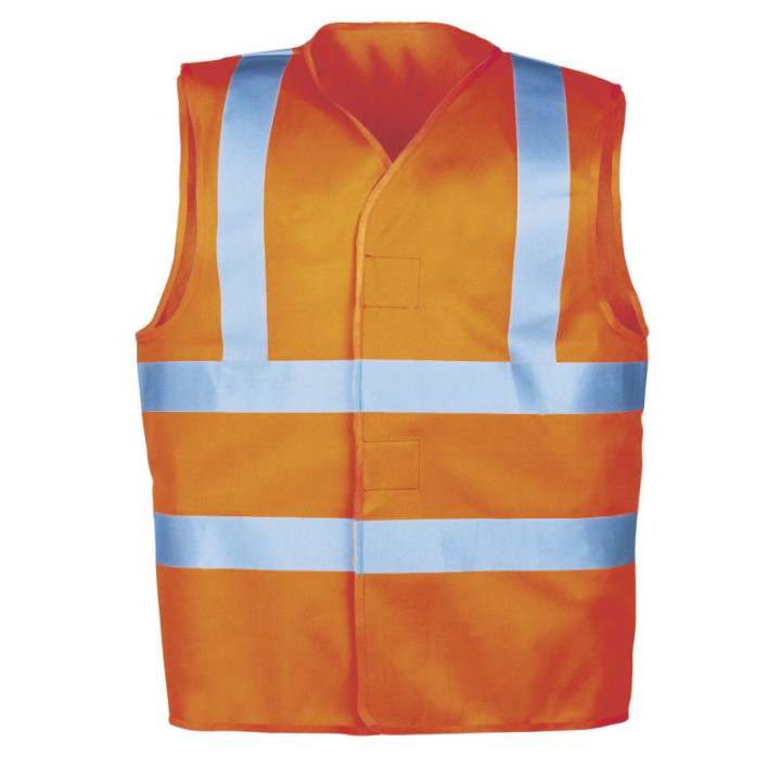 Gilet haute visibilité mesh polyester travail été