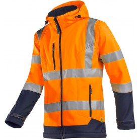 Softshell en laminé Haute Visibilité avec capuche détachable (2)