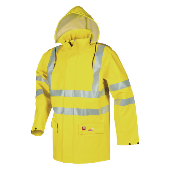 Veste de pluie haute visibilité ATEX ignifuge antistatique Sioen