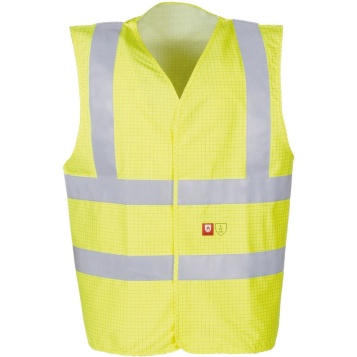 Gilet haute visibilité non-feu antistatique Sioen pro