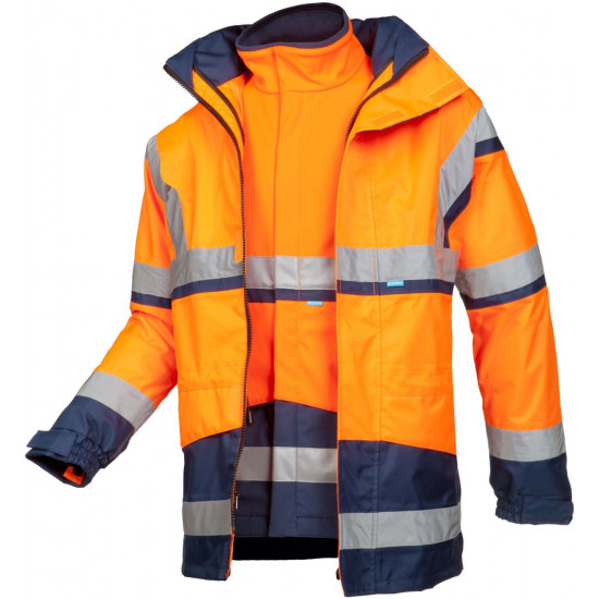 Parka Siopor Haute Visibilité + Veste en Softshell détachable