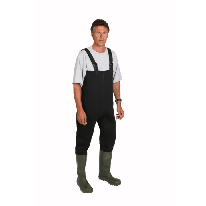 Waders égoutiers néoprène avec bottes de sécurité S5