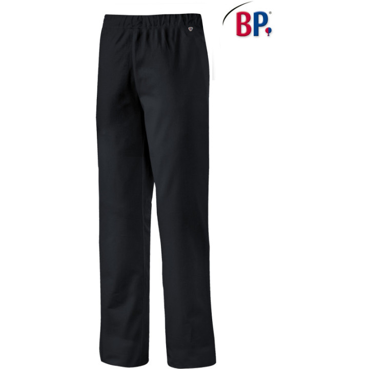 Pantalon de cuisine taille élastiquée noir femme BP