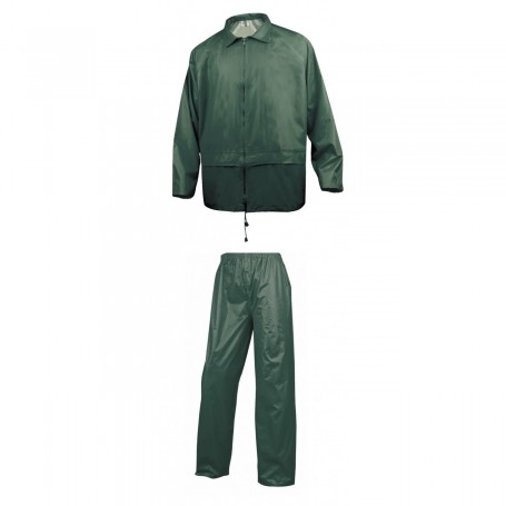 Ensemble de pluie veste et pantalon polyamide enduit PVC