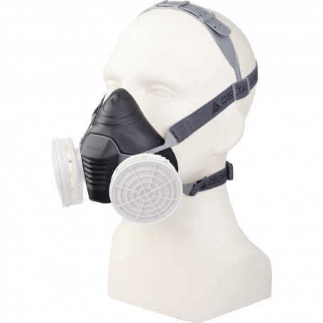 Demi-masque de protection respiratoire nu en tri-matières