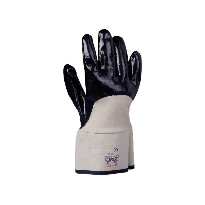 Gant chimique anti-abrasion SHOWA 7066 nitrile professionnel