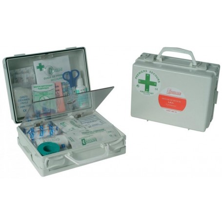 Trousse de secours abs blanc pour 8 personnes