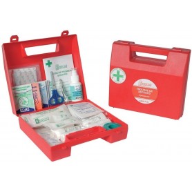 Trousse de secours valisette rouge pour 8 personnes