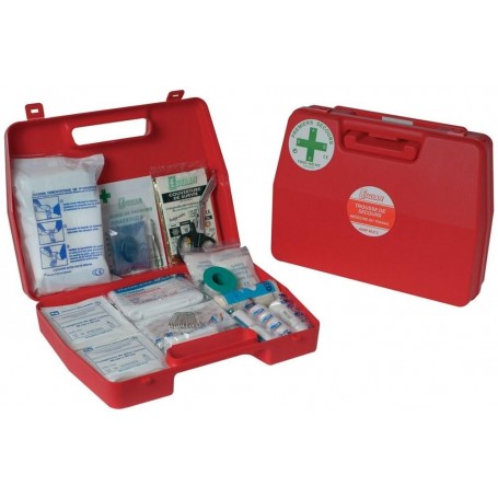 Trousse de secours valisette rouge médecine du travail