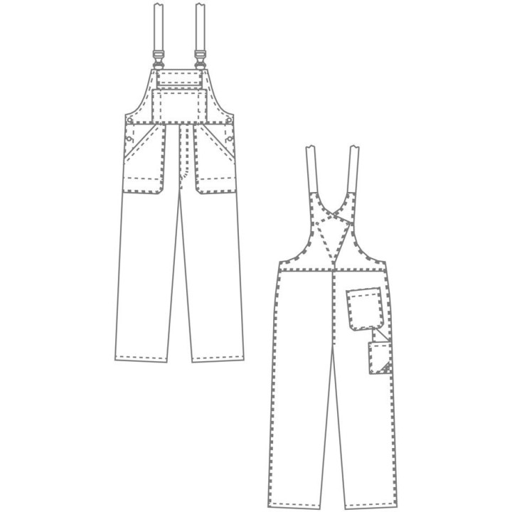 Cotte à bretelles coton majoritaire BP pour professionnels