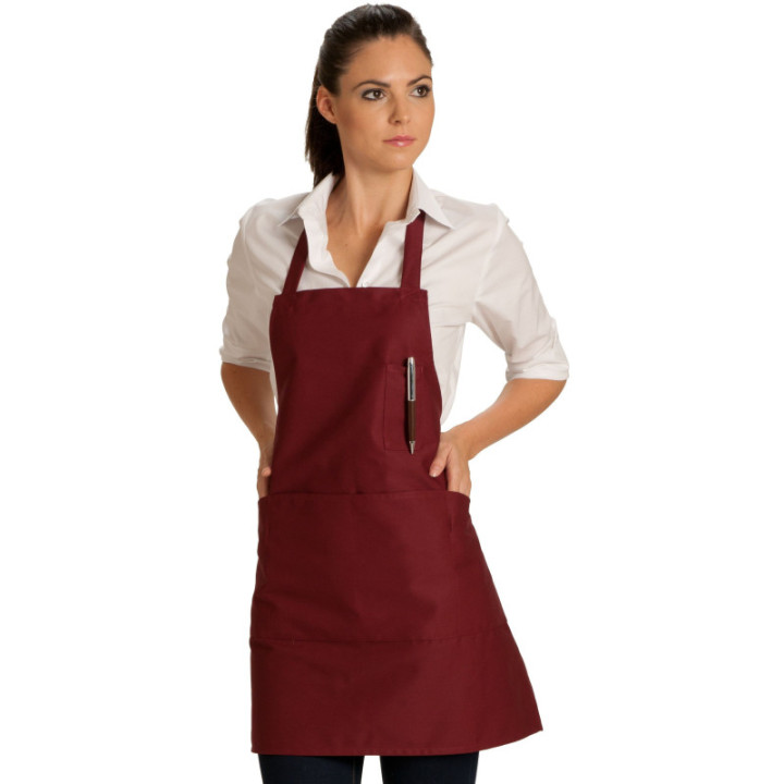 Tablier bavette serveur 4 poches service restauration