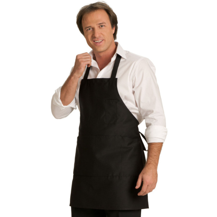 Tablier bavette serveur 4 poches service restauration