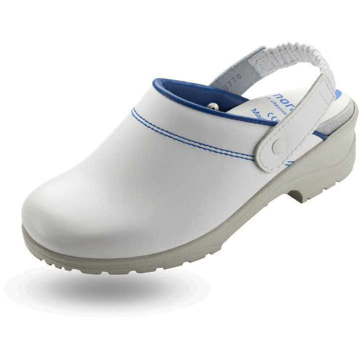 Sabot de travail aéré cuir confort cuisine restauration