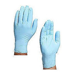 Gants jetables nitrile non poudres longueur 24cm.