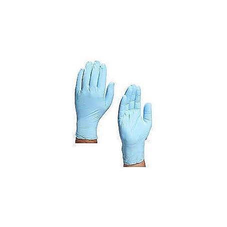 Gants jetables nitrile poudres longueur 24cm