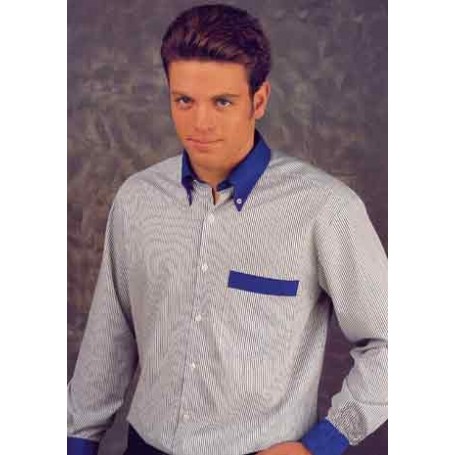 Chemise homme rayee bicolore.