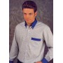 Chemise homme rayee bicolore.