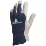 Gants de manutention en fleur de chèvre dos toile bleue