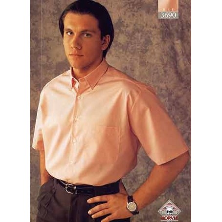 Chemisette homme avec col boutonné